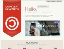 Tablet Screenshot of copyleftsolutions.com